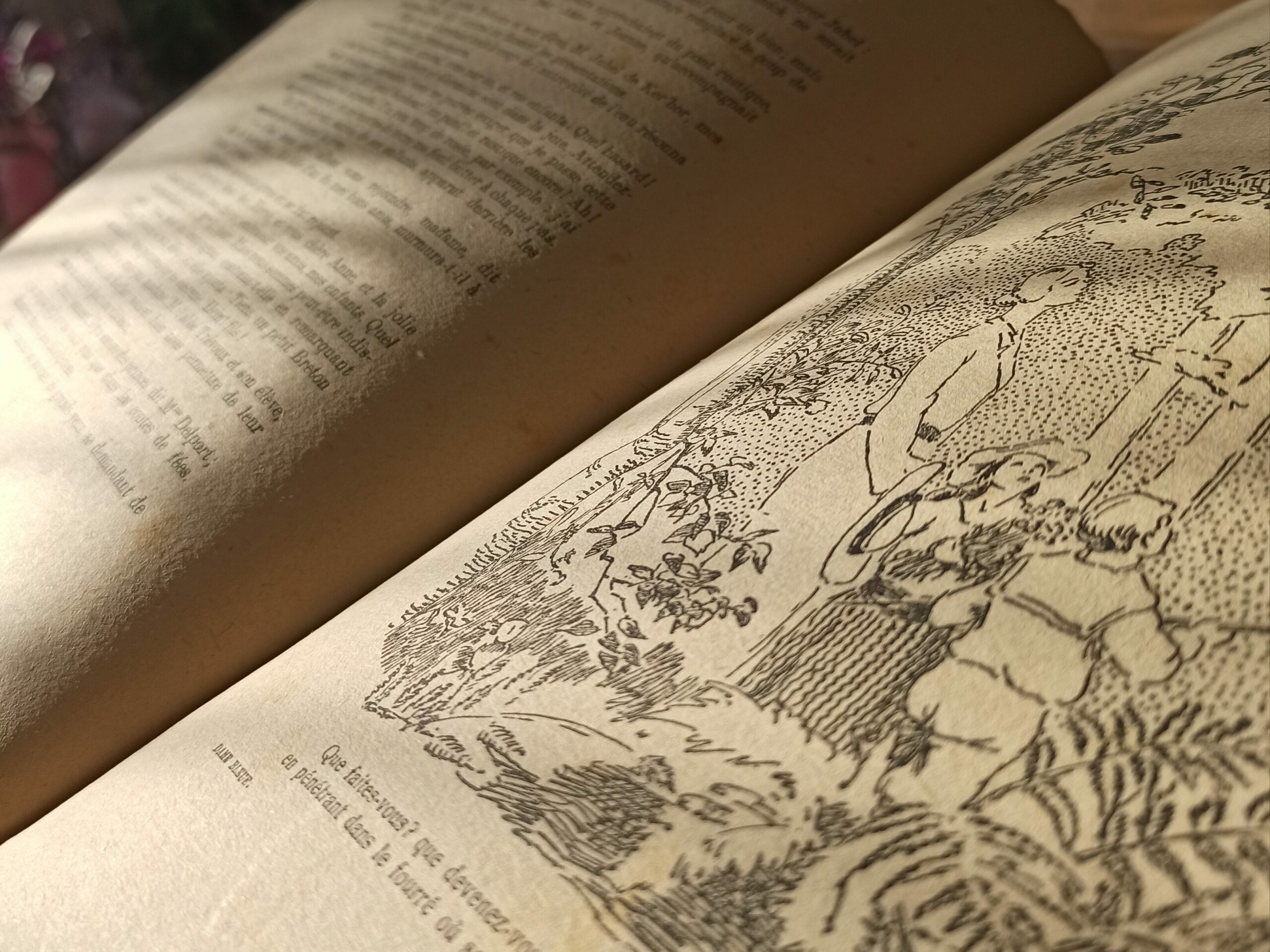 livre ouvert sur table en bois clair